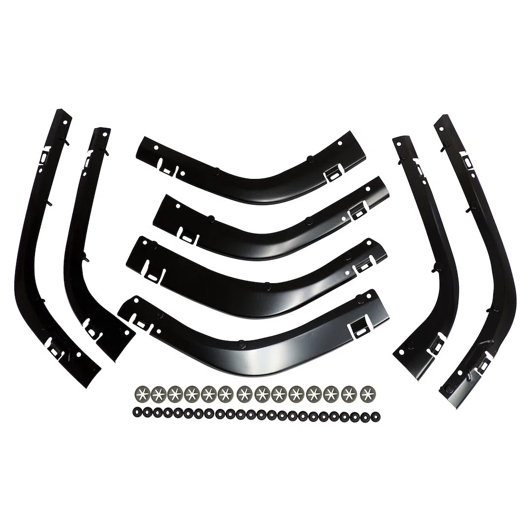 55155674K – CROWN AUTO Fender Flare Retainer, Bracket Style Metal With Retainers And Mounting Hardware Set Of 8